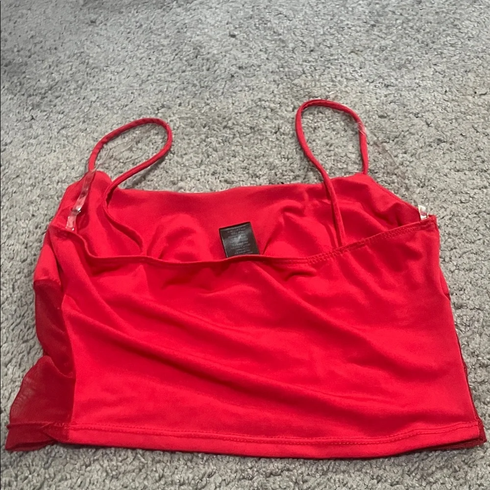 Rue21 Red Crop Top - Picture 2 of 2